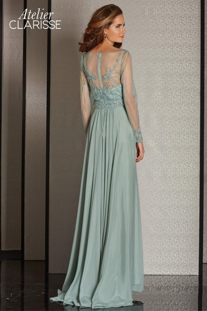 Clarisse -M6215 Beaded Chiffon Prom Dress