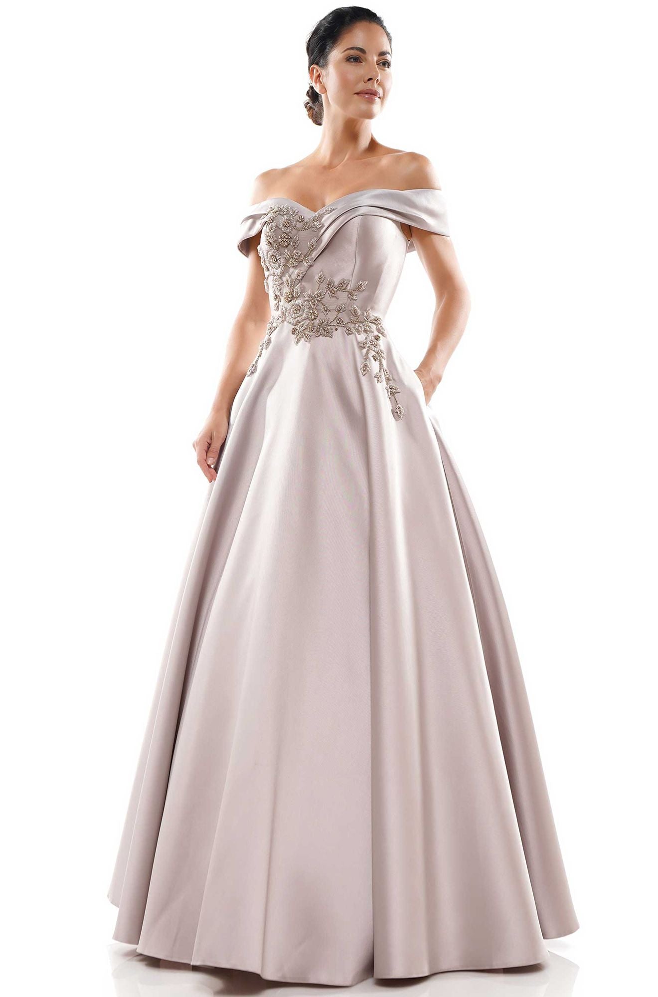 Marsoni by Colors -MV1008 Ball Gown With Beading Embellishment