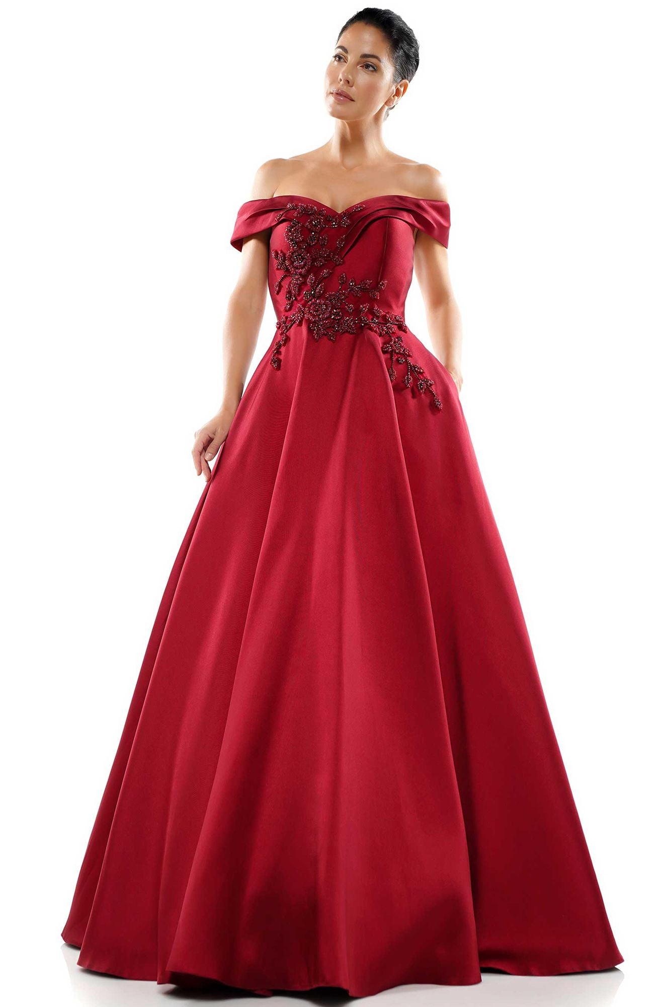 Marsoni by Colors -MV1008 Ball Gown With Beading Embellishment