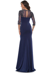 Marsoni by Colors -MV1070 Column Dress With Leg Slit