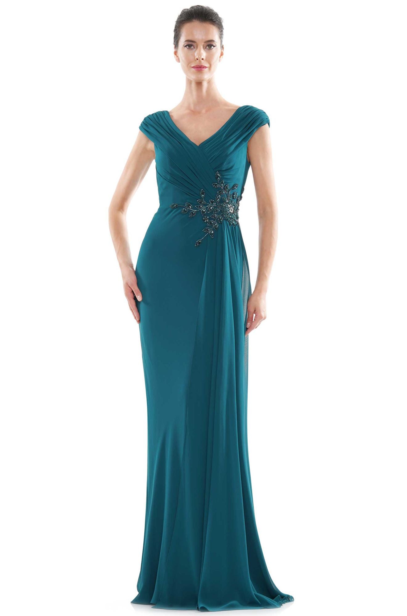 Clearance Sale Marsoni by Colors -MV1080CL Sheath Dress With Sweep Train