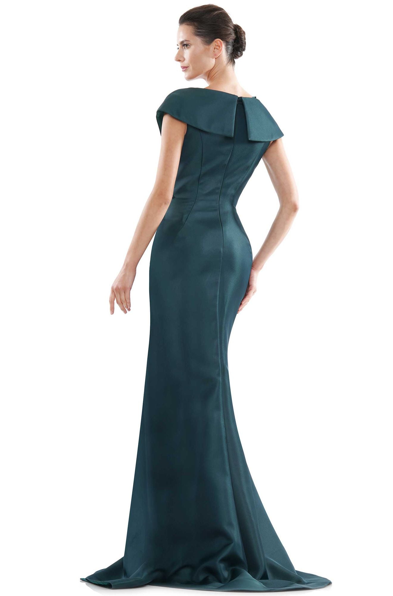 Marsoni by Colors -MV1086 Trumpet Dress With Wrapped Bodice