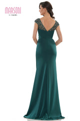 Marsoni by Colors -MV1133 Sheath Dress With V Neck