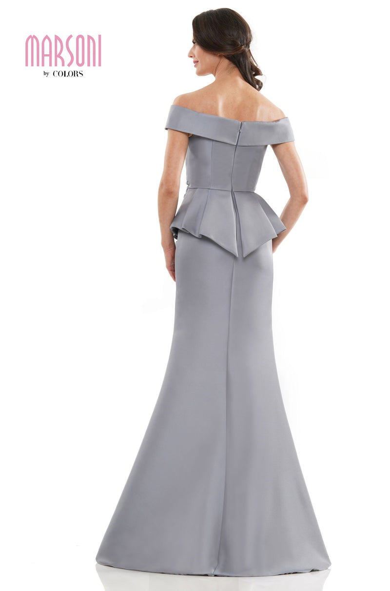 Marsoni by Colors -MV1141 Mermaid Dress With Beaded Applique
