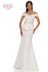 Marsoni by Colors -MV1141 Mermaid Dress With Beaded Applique