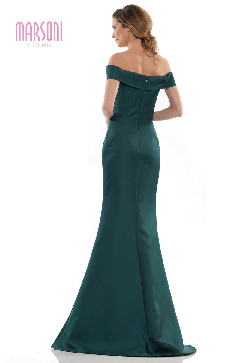 Marsoni by Colors -MV1142 Mermaid Dress With Off Shoulder