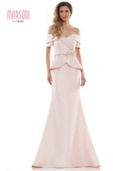 Marsoni by Colors -MV1144 Trumpet Dress With Beaded Waist
