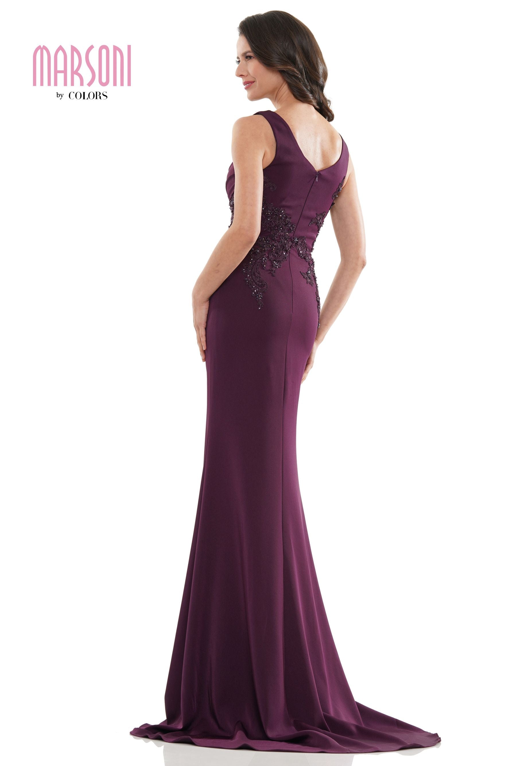 Marsoni by Colors -MV1147 Sheath Dress With Shirring Bodic