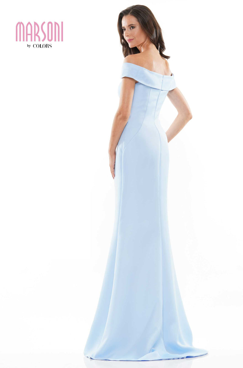Marsoni by Colors -MV1153 Mermaid Dress With Off Shoulder