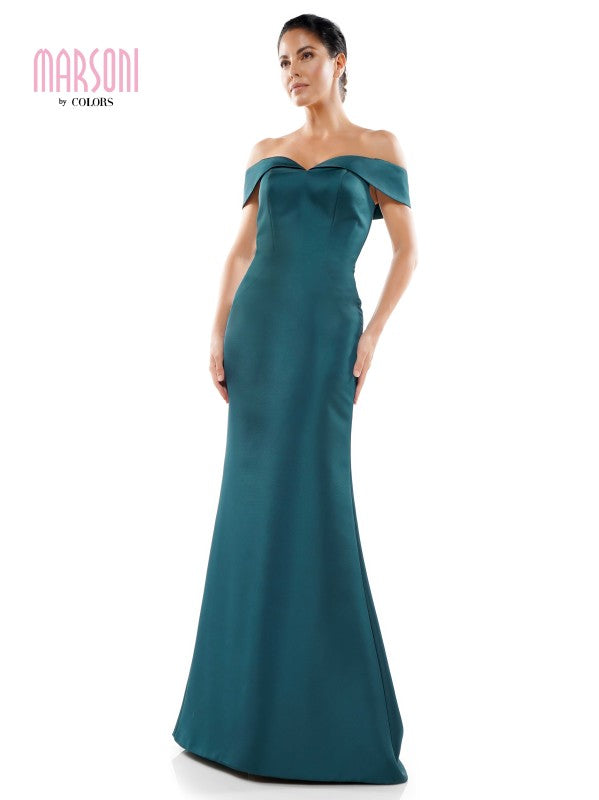 Marsoni by Colors -MV1153 Mermaid Dress With Off Shoulder