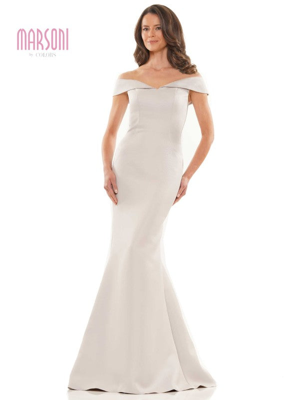 Marsoni by Colors -MV1153 Mermaid Dress With Off Shoulder