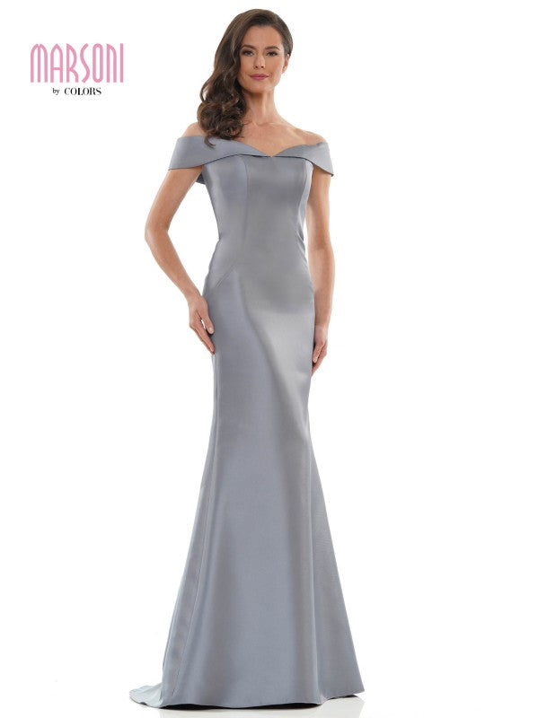 Marsoni by Colors -MV1153 Mermaid Dress With Off Shoulder