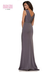 Marsoni by Colors -MV1157 Sheath Dress With Beaded On Belt