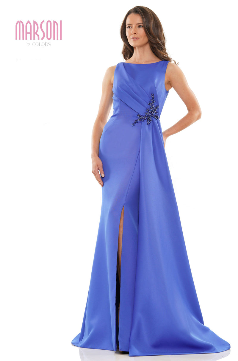 Marsoni by Colors -MV1186 Sheath Dress With High Slit