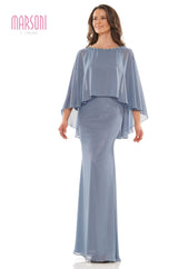 Marsoni by Colors -MV1188 Sheath Dress With Beaded Neckline