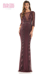 Marsoni by Colors -MV1204 Sheath Dress With Beaded Applique