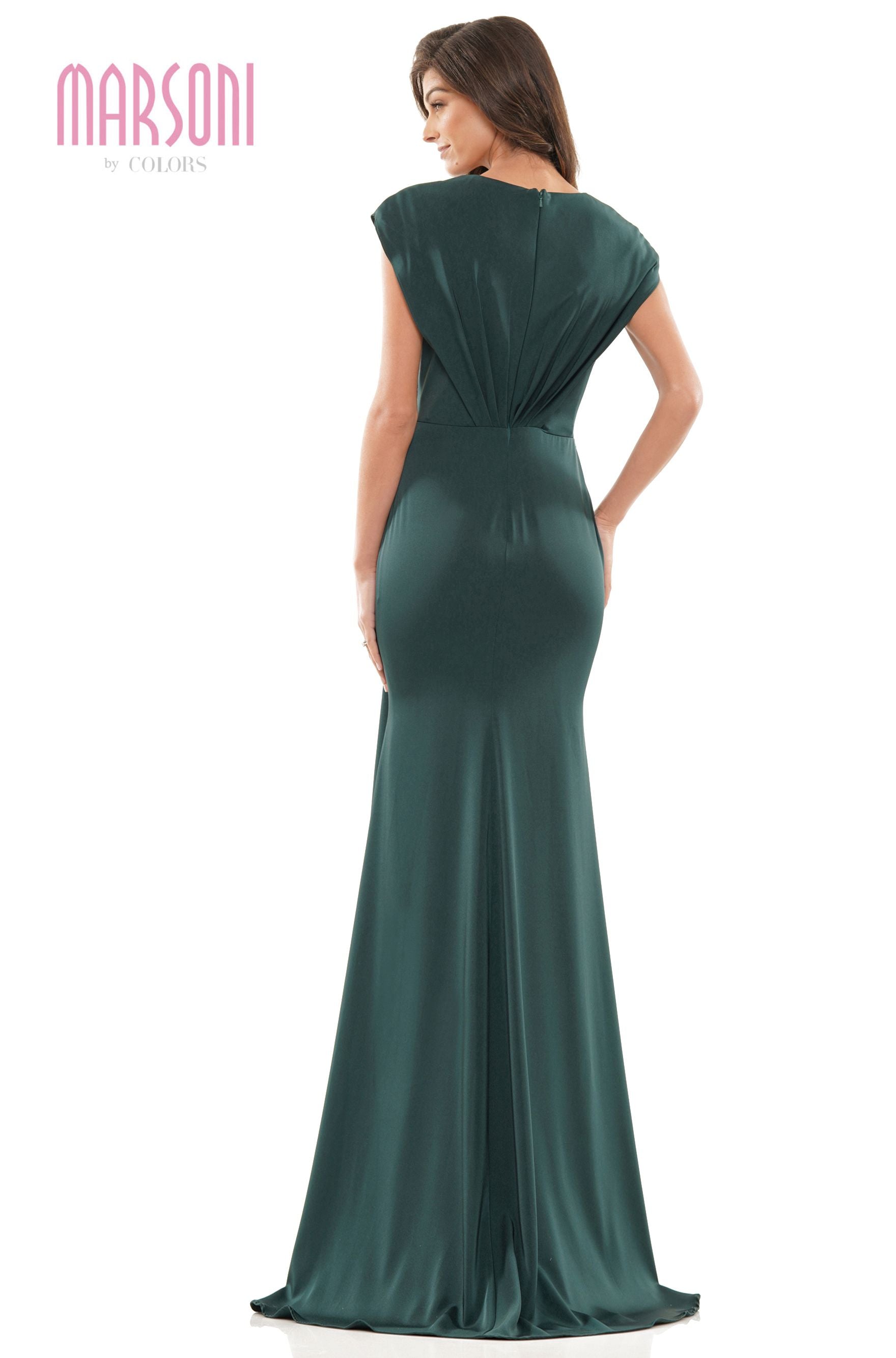 Marsoni by Colors -MV1226 Sheath Dress With V Neck