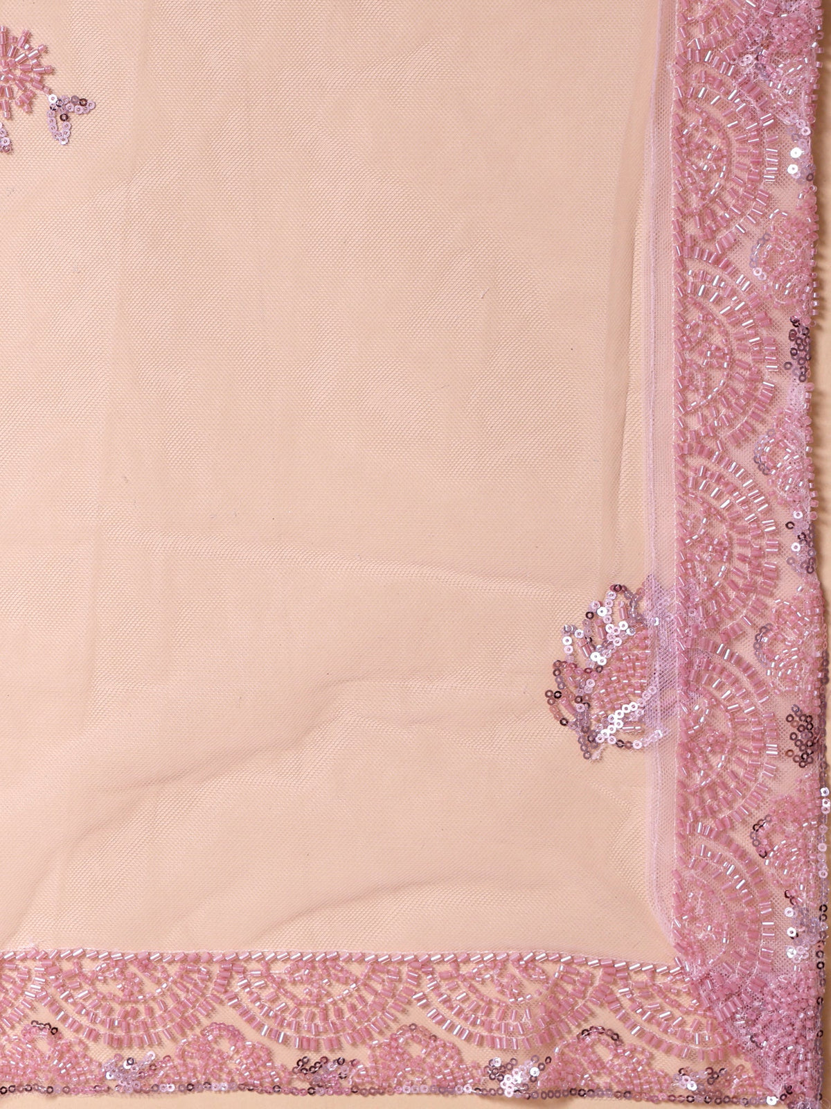 MyFashion KLS-2391 Pink Net Lehenga with Sparkling Sequins & Beads