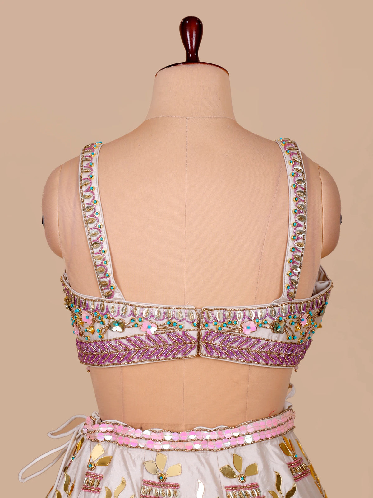 MyFashion KLS-2696 Off White Raw Silk Nazmira Aplique lehenga