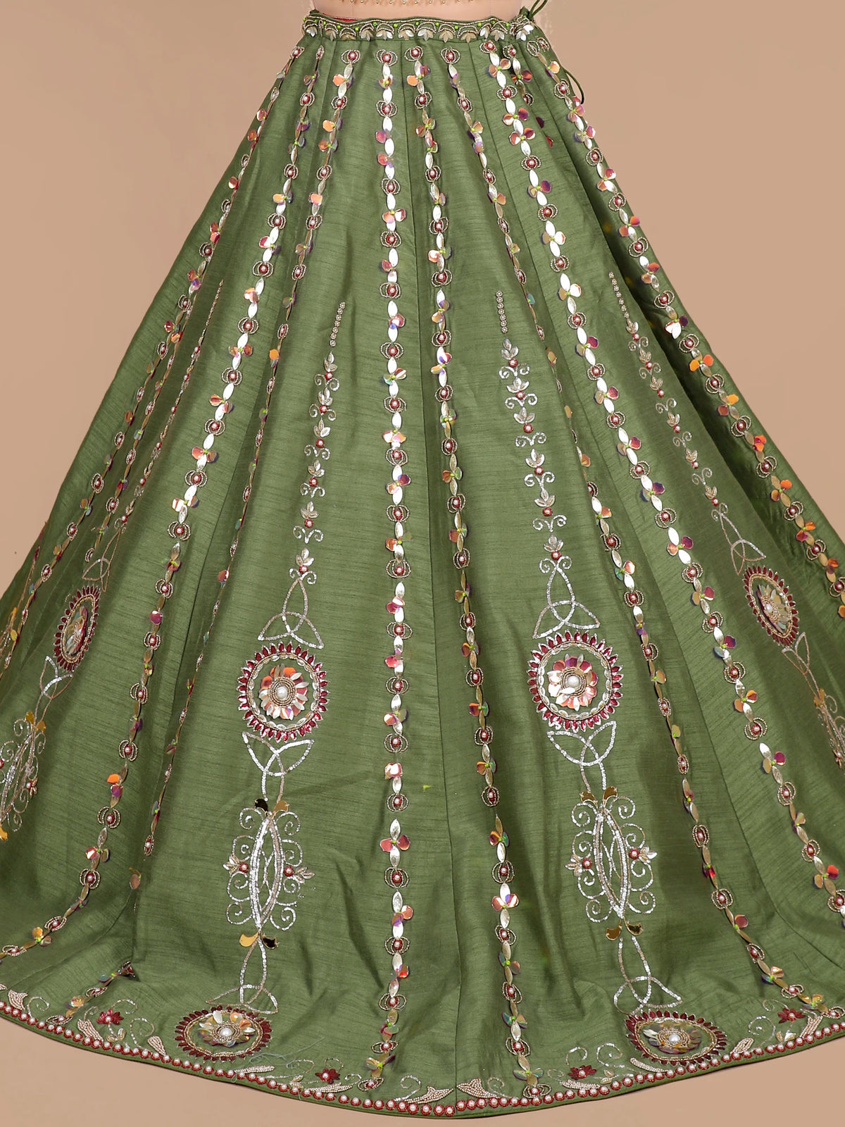 MyFashion KLS-2693 Silk Zareen Pearl Celebrity Inspired Lehenga