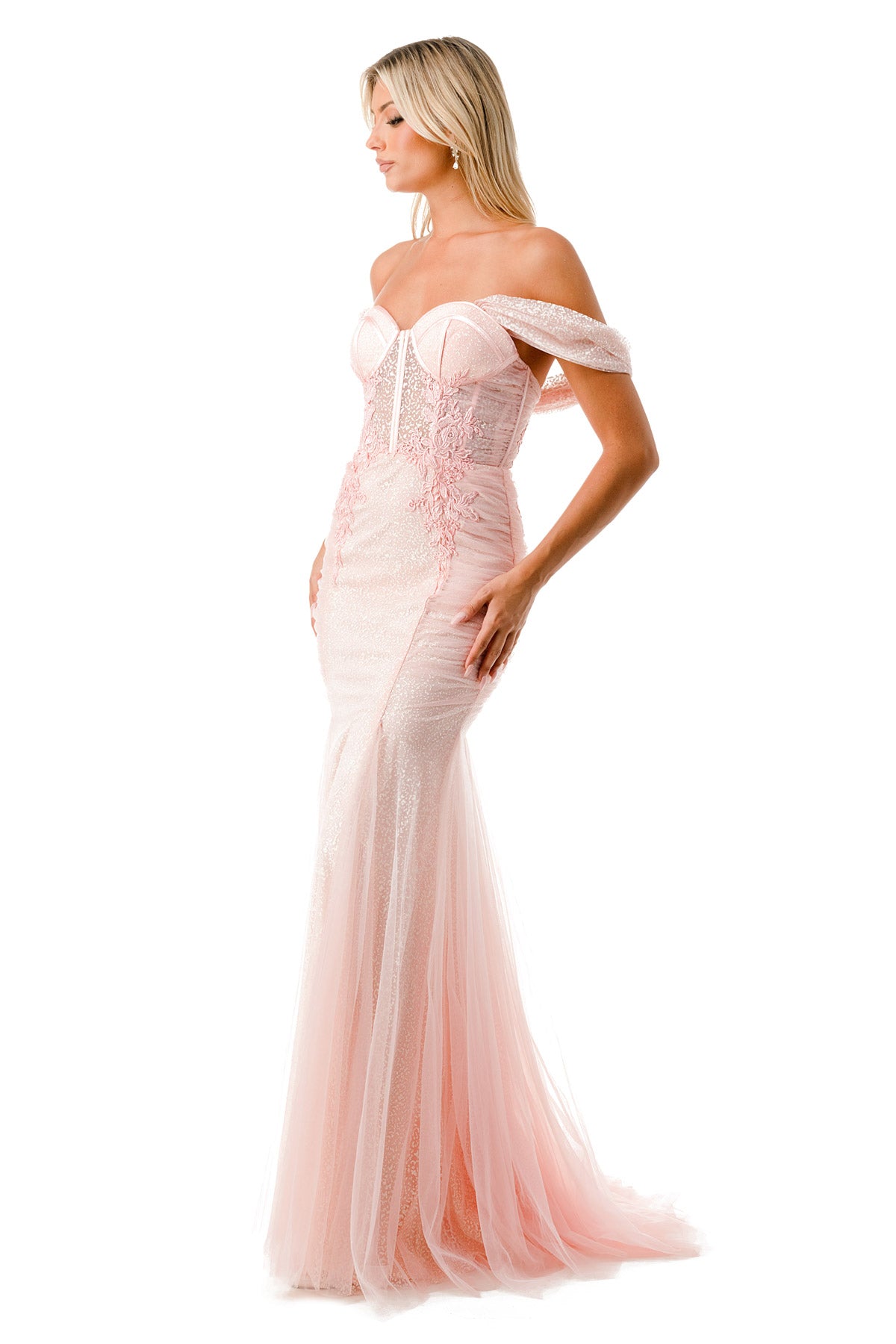 Aspeed Design -P2100 Off Shoulder Corset Mermaid Dress