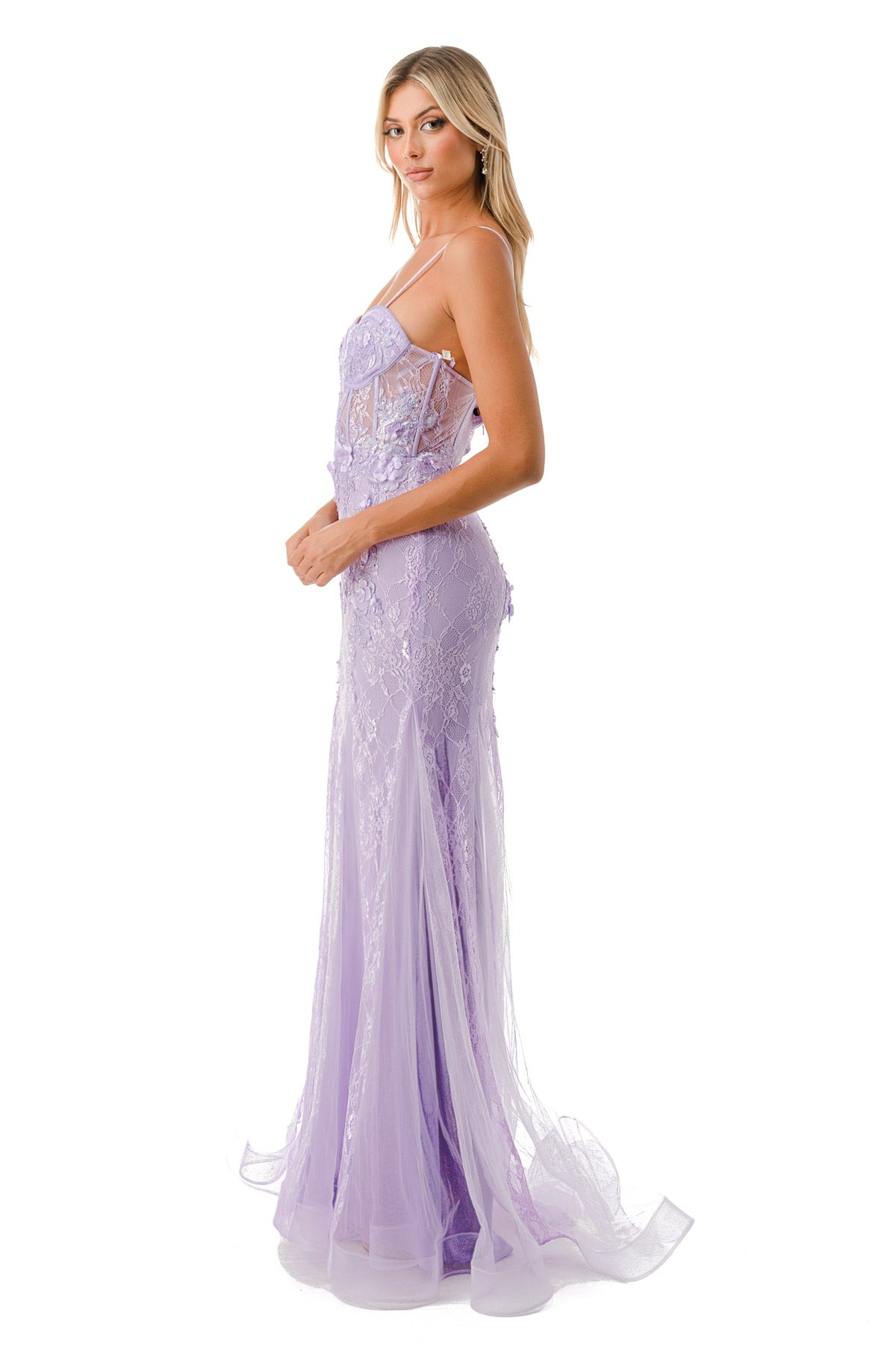 Aspeed Design -P2120 Corset Floral Mermaid Dress