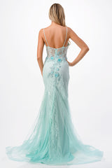 Aspeed Design -P2120 Corset Floral Mermaid Dress