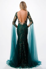 Aspeed Design -P2221 V Neck Mermaid Dress