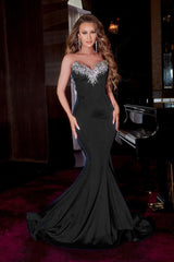Strapless Jeweled Prom Dress By Portia And Scarlett -PS23185