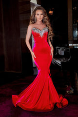 Strapless Jeweled Prom Dress By Portia And Scarlett -PS23185