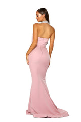 Halter Mermaid Gown By Portia And Scarlett -PS5028