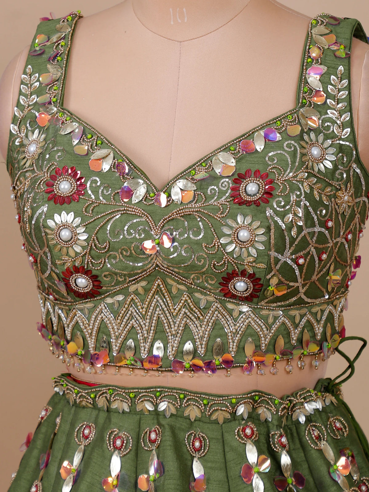 MyFashion KLS-2693 Silk Zareen Pearl Celebrity Inspired Lehenga
