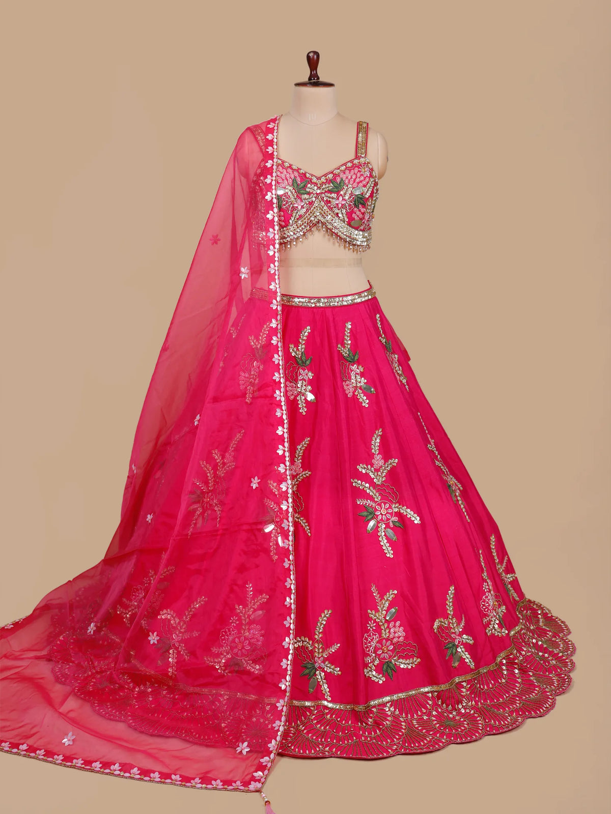 MyFashion KLS-2718 Pink Luxury Wedding Lehenga Heavy Designer Work