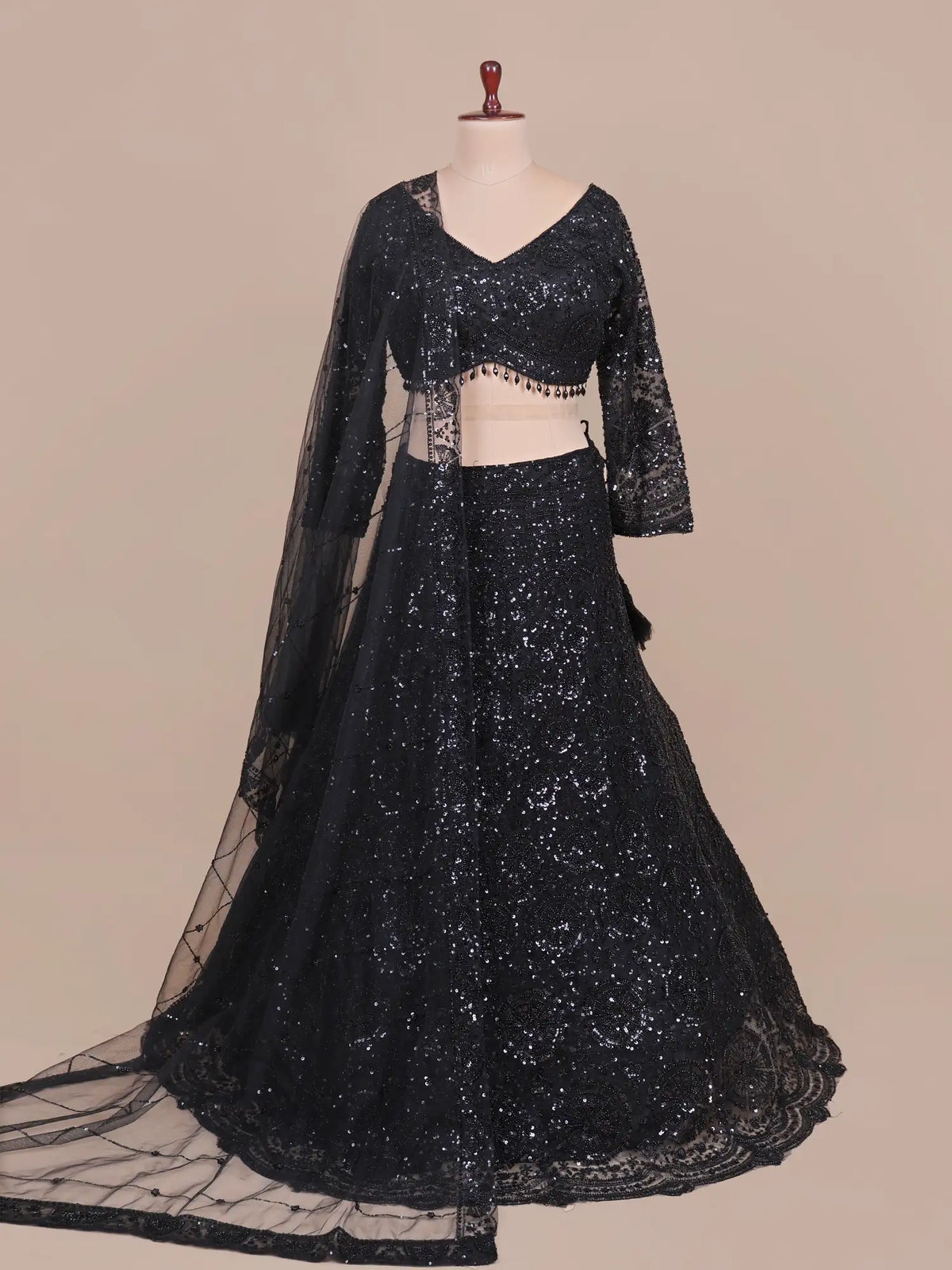 MyFashion -KLS-2818 Net Lehenga with Sequins Work for Party Wear at Special Price