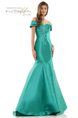 Rina Di Montella Embellished Off-Shoulder Mermaid Dress -RD2602