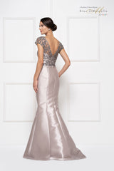 Rina Di Montella Embellished Mikado mermaid gown -RD2684