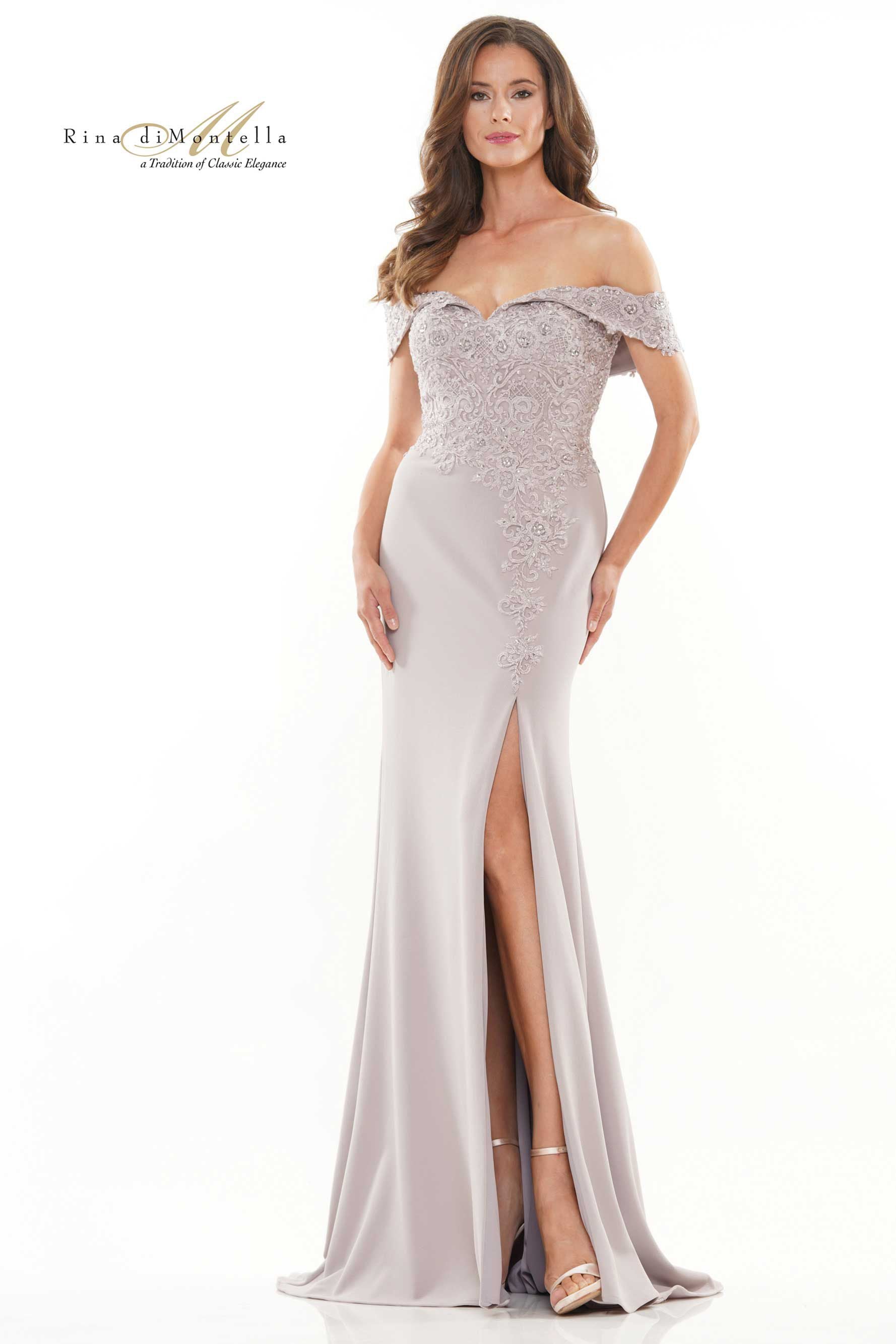 Rina Di Montella Embroidered Mother Of The Bride Gown -RD2728