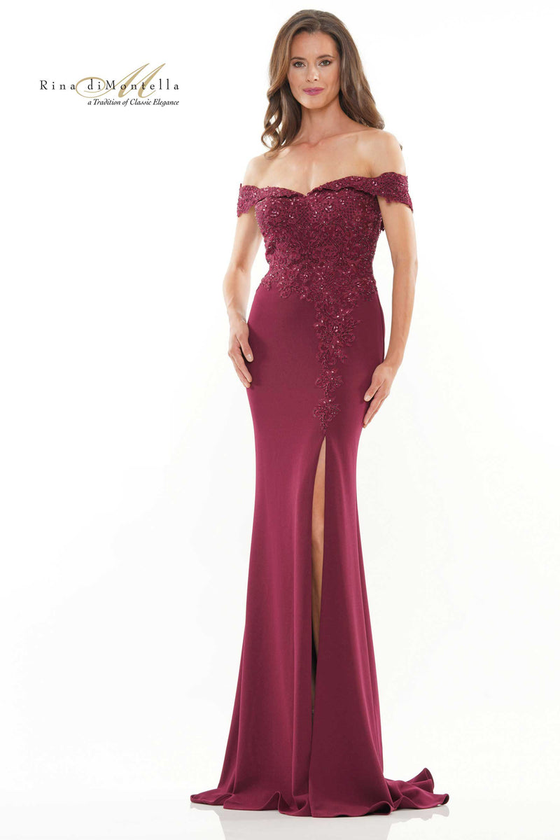 Rina Di Montella Embroidered Mother Of The Bride Gown -RD2728