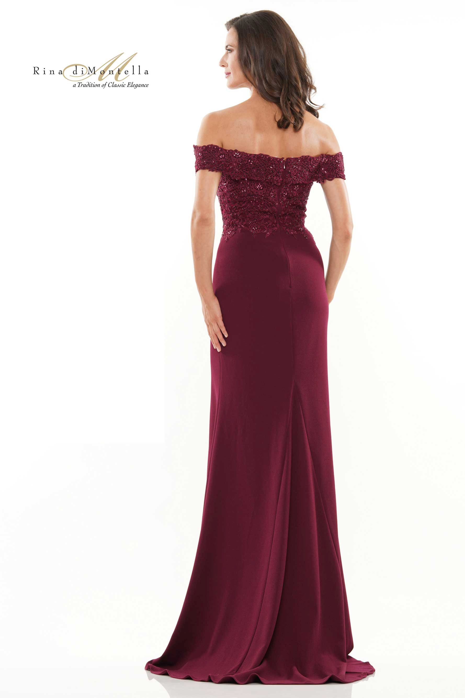 Rina Di Montella Embroidered Mother Of The Bride Gown -RD2728