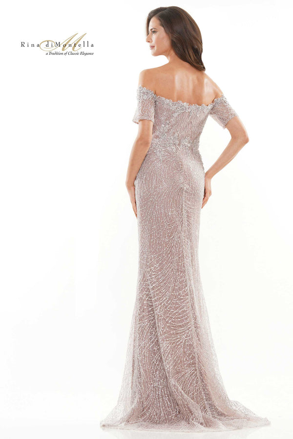 Rina Di Montella Fitted Sweetheart Column Gown -RD2736