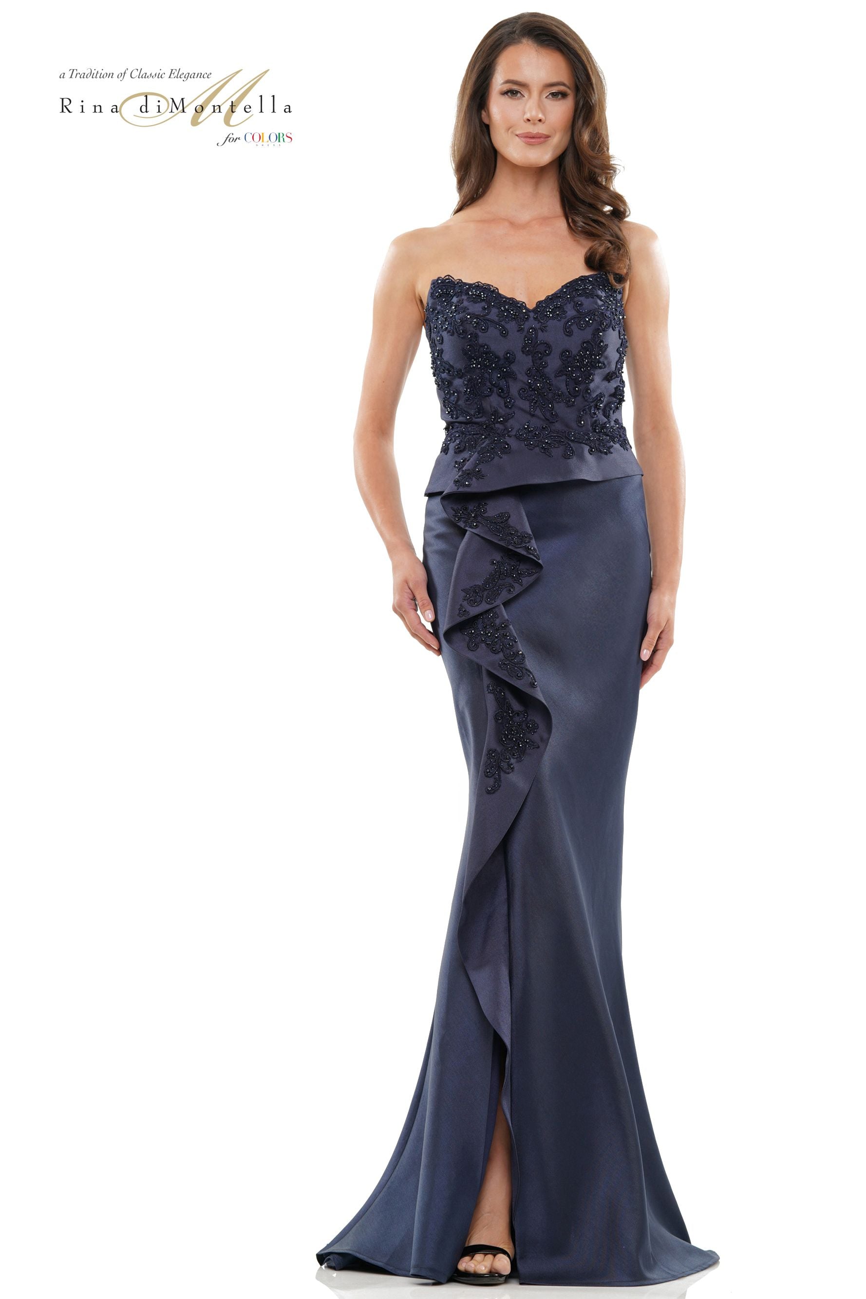 Rina Di Montella Fitted Sweetheart Sheath Evening Dress -RD2903