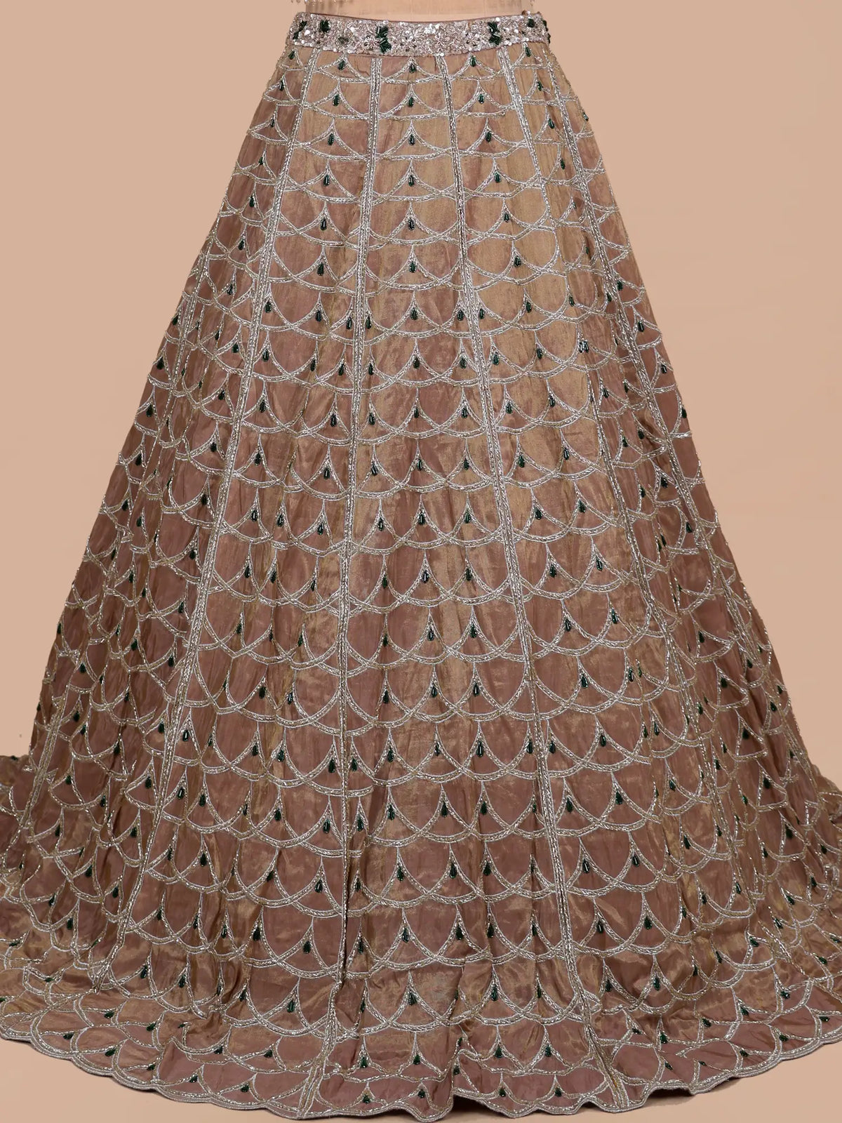 MyFashion KLS-2770 Copper Shimmer Lehenga Choli Zardosi Work