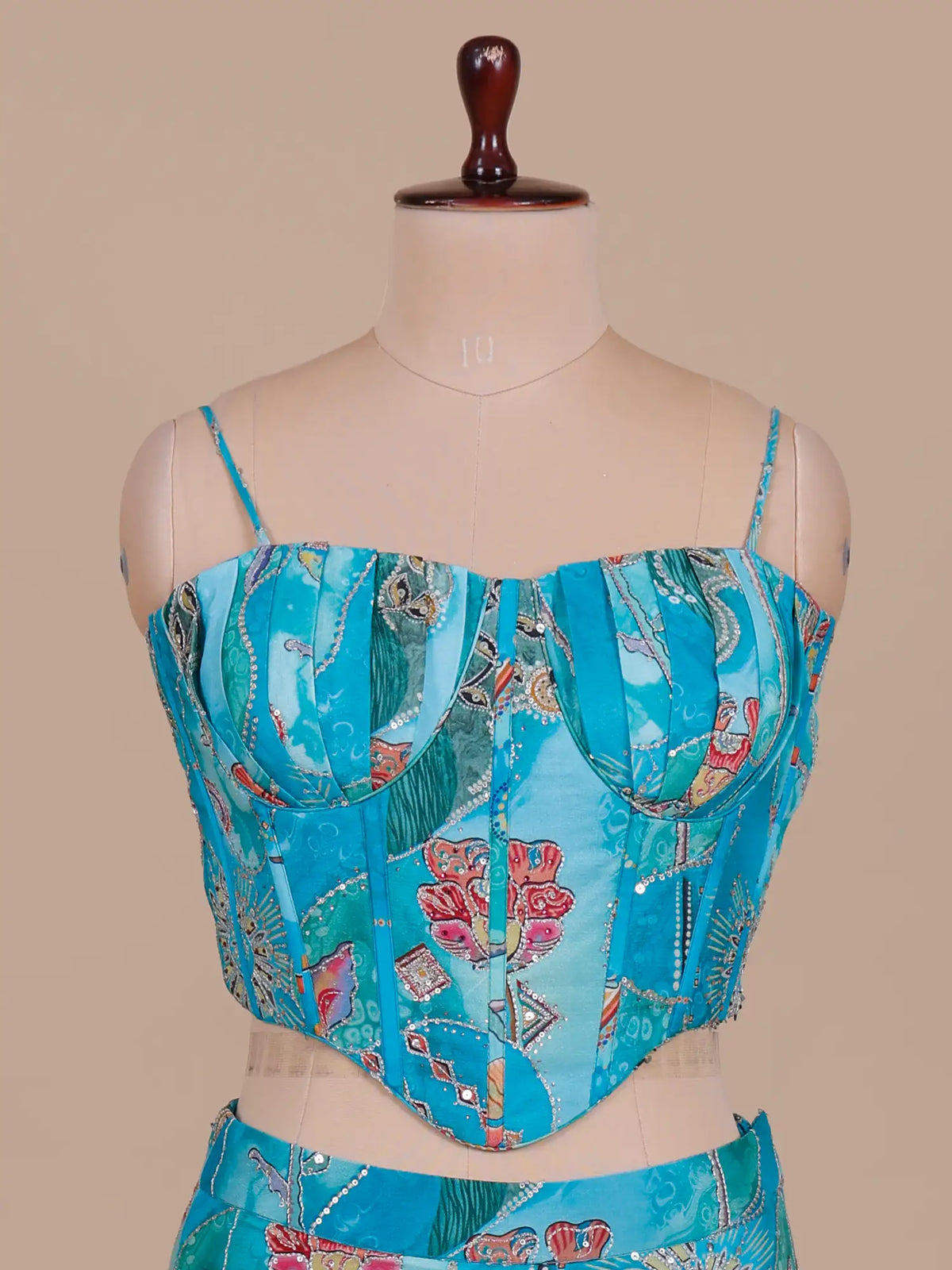 MyFashion KLS-2790 Designer Sky Blue Chinon Party Wear Lehenga With Sequins Work