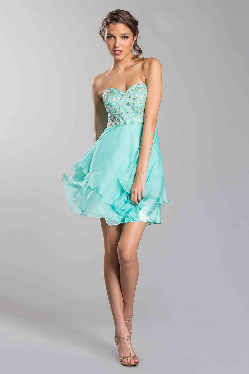 Aspeed Design -S1264 Sweetheart A Line Short Dress