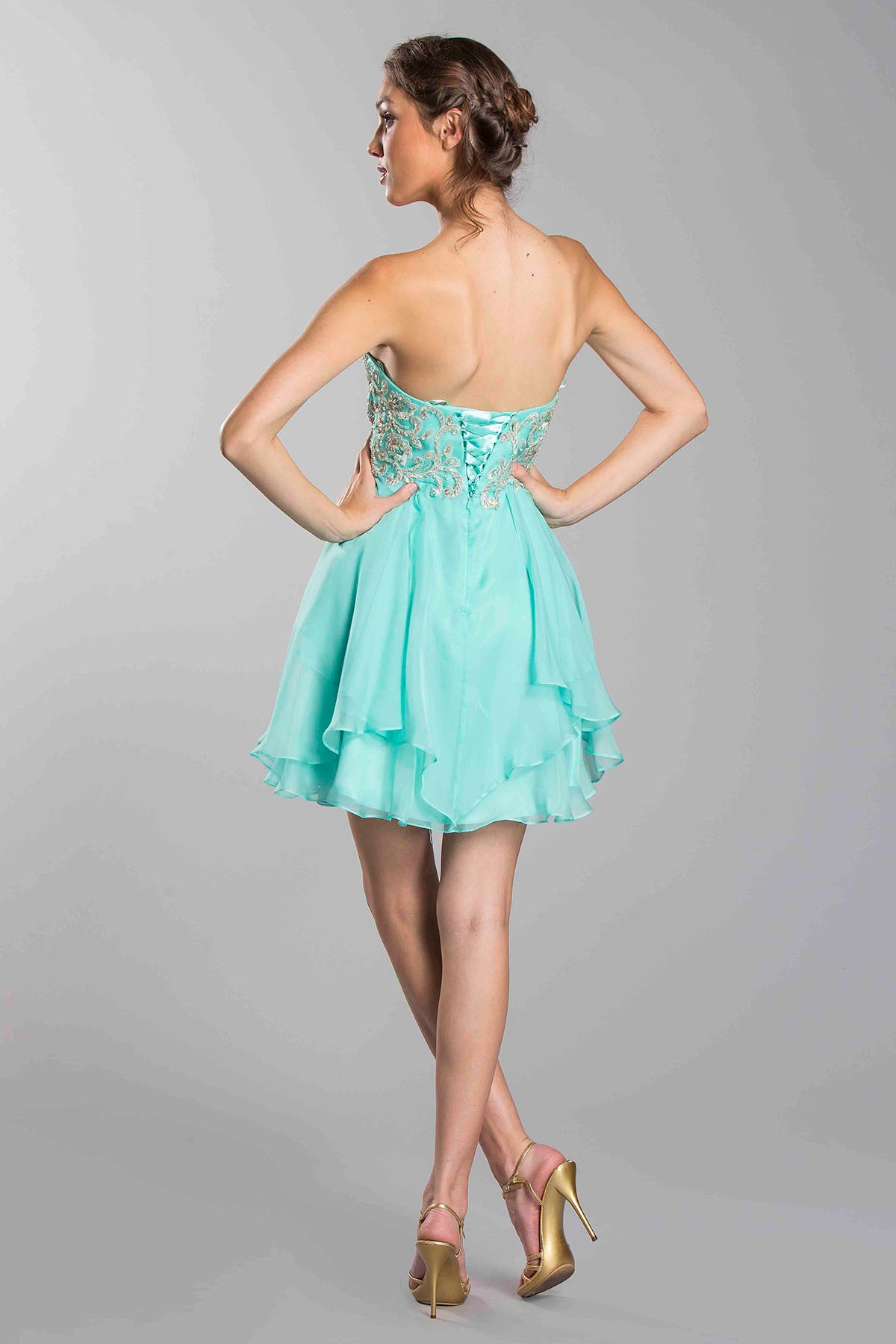 Aspeed Design -S1264 Sweetheart A Line Short Dress