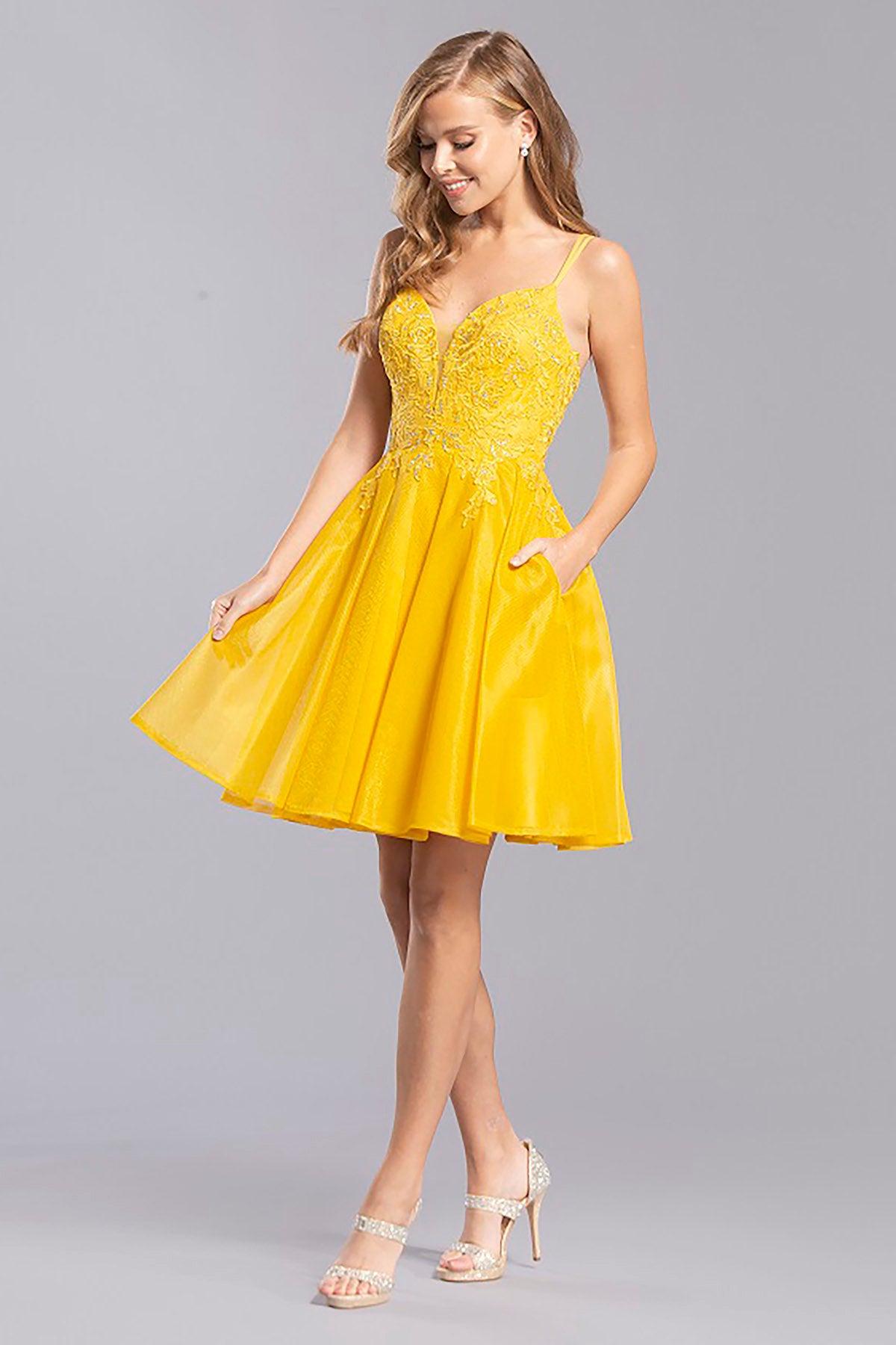 Aspeed Design -S2318 Embroidered A Line Dress