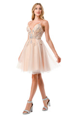 Aspeed Design -S2740M Corset A Line Short Dress