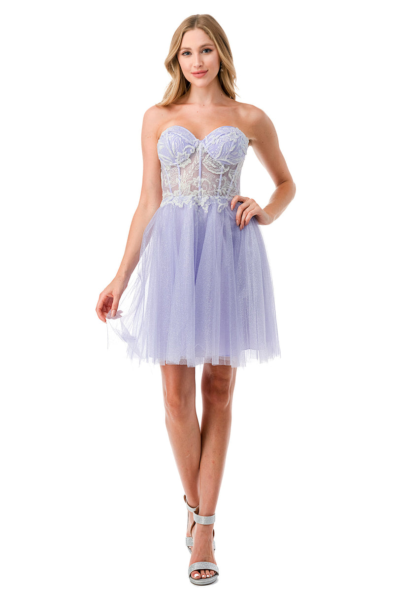 Aspeed Design -S2745B Corset Bodice Short Dress