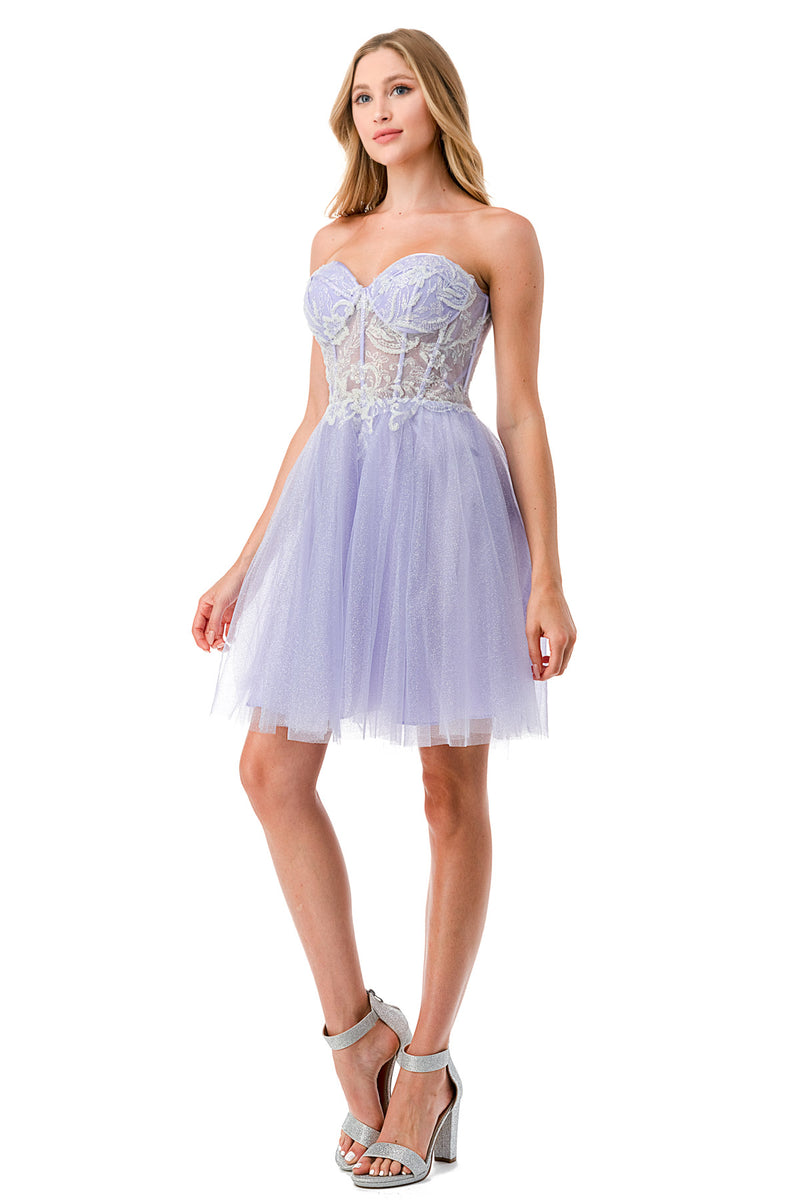 Aspeed Design -S2745B Corset Bodice Short Dress