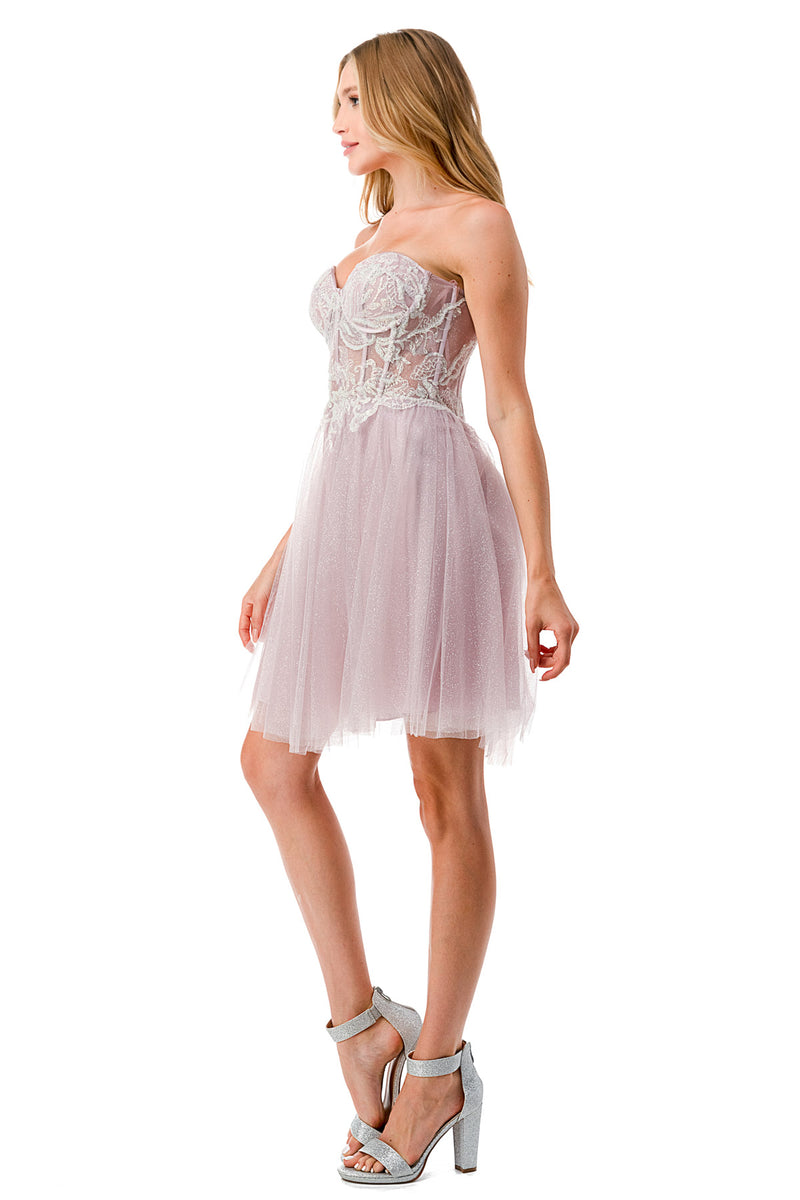 Aspeed Design -S2745B Corset Bodice Short Dress